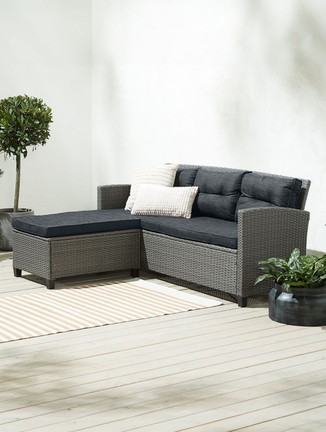Sofa wypoczynkowa,, narożnik na balkon, do ogrodu, meble ogrodowe