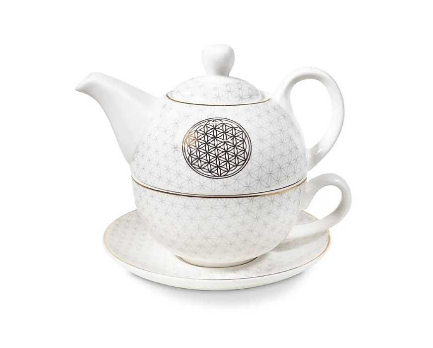 Zestaw do herbaty - Kwiat życia