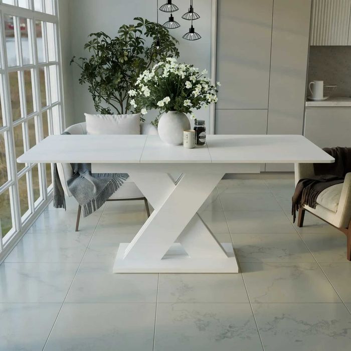 Раскладной кухонный обеденный стол трансформер на кухню. Стіл обідній