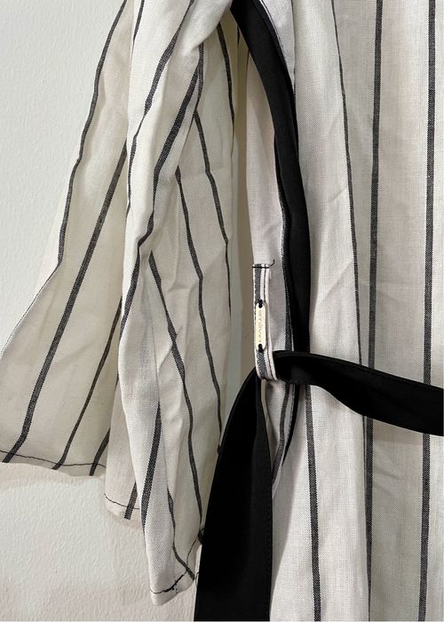 Vestido comprido com riscas (Stévia, tamanho 42)