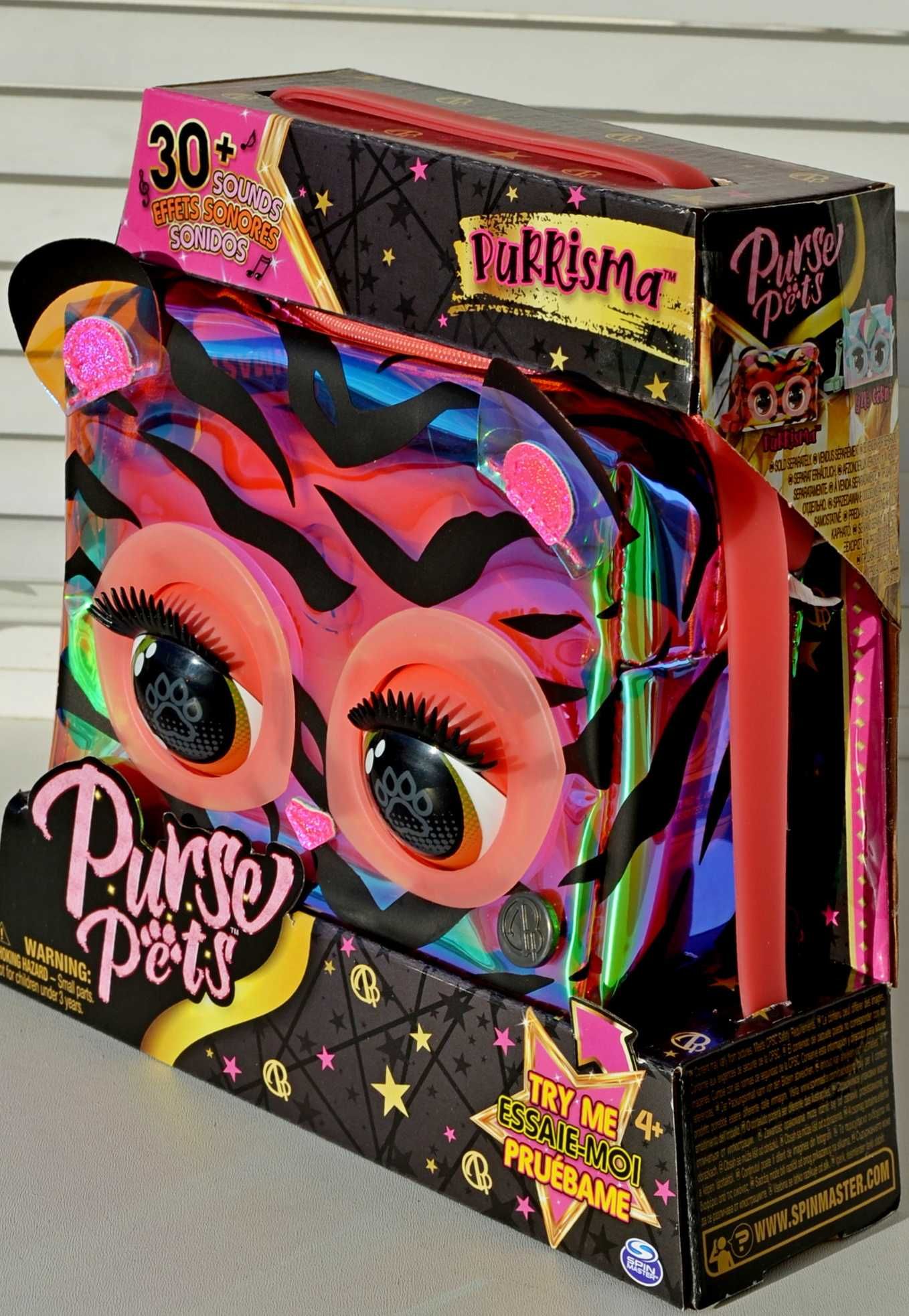 Інтерактивна сумочка purse pets з очима тигр purrisma tiger пурс петс