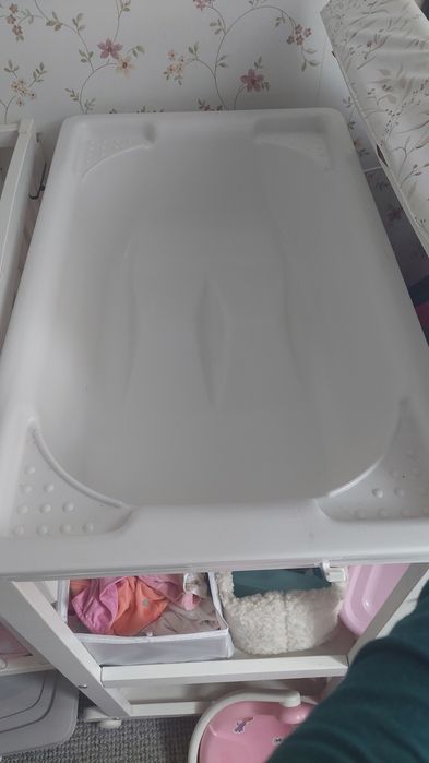 3w1 Drewniany przewijak z wanienką