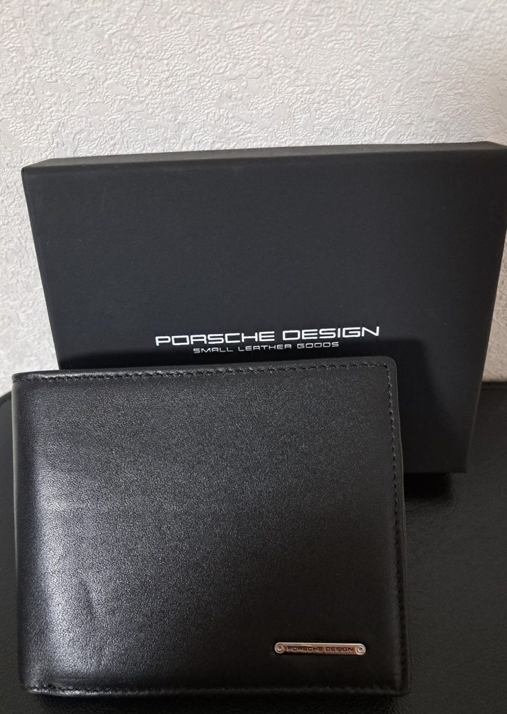 Портмоне Porsche чорний шкіряний CL2 2.0 H12 Porsche Design P8800