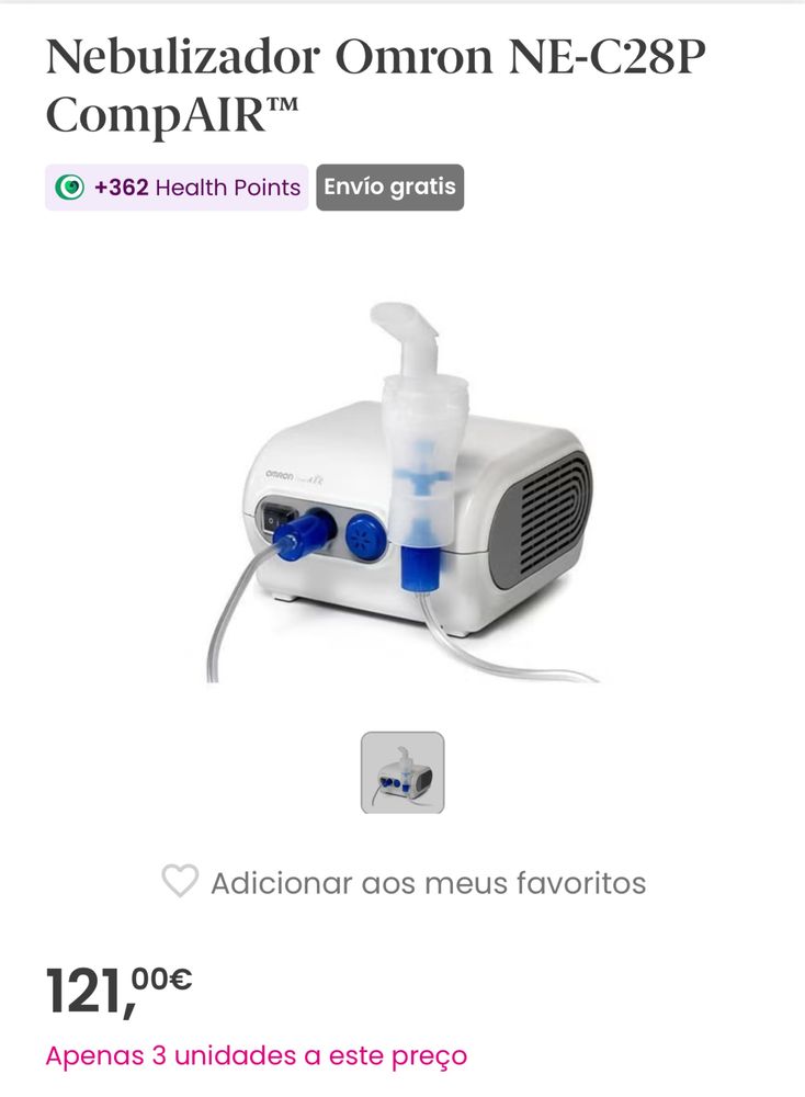 Nebulizador compressor OMRON