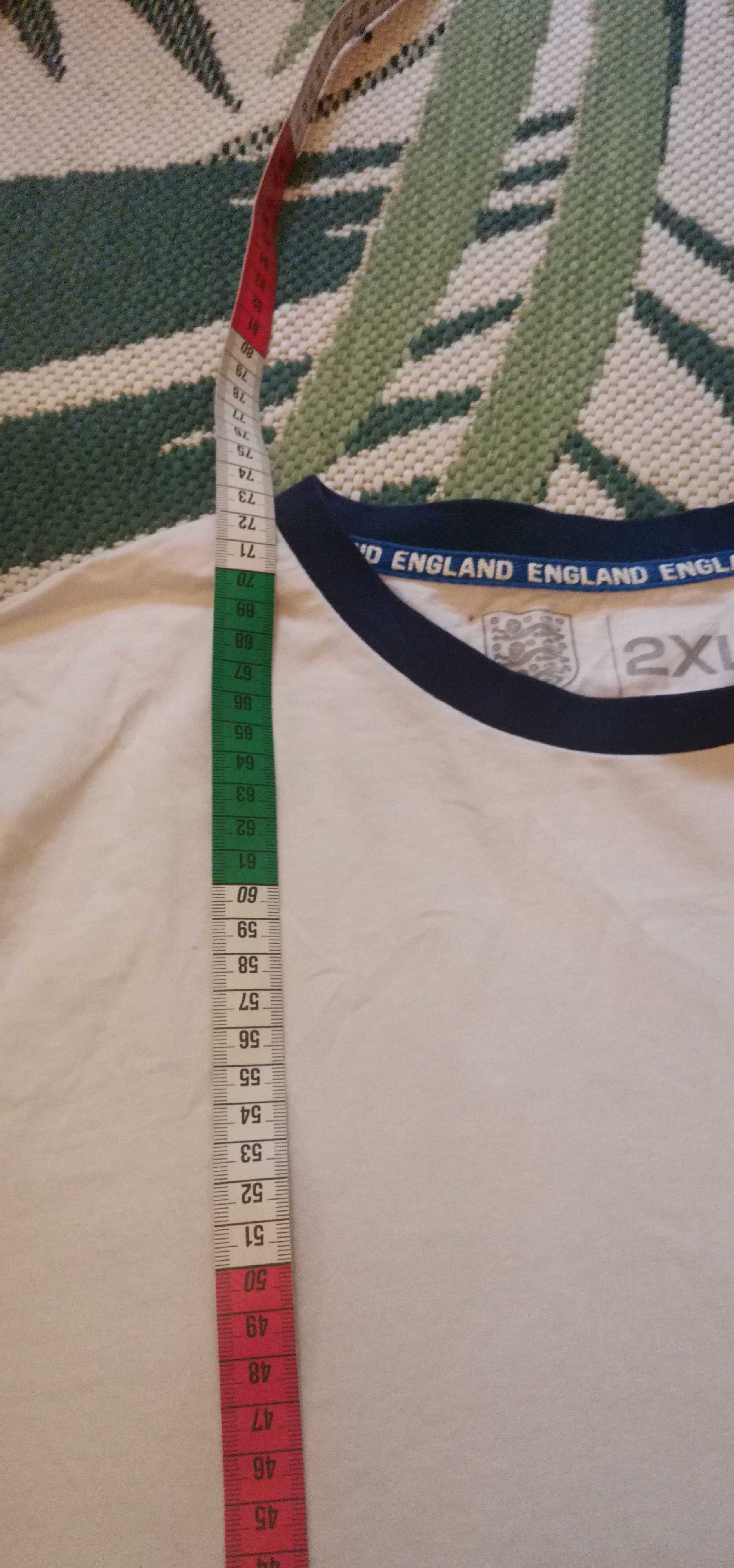 T-shirt męski 2XL primark England biało granatowa