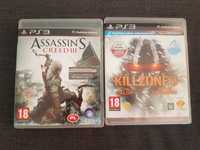 Assassins Creed III + Kilzone III. PS 3