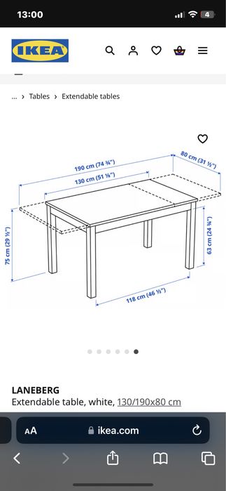 Cadeiras (4x) bege Sklum + Mesa Laneberg Ikea branca extensivél