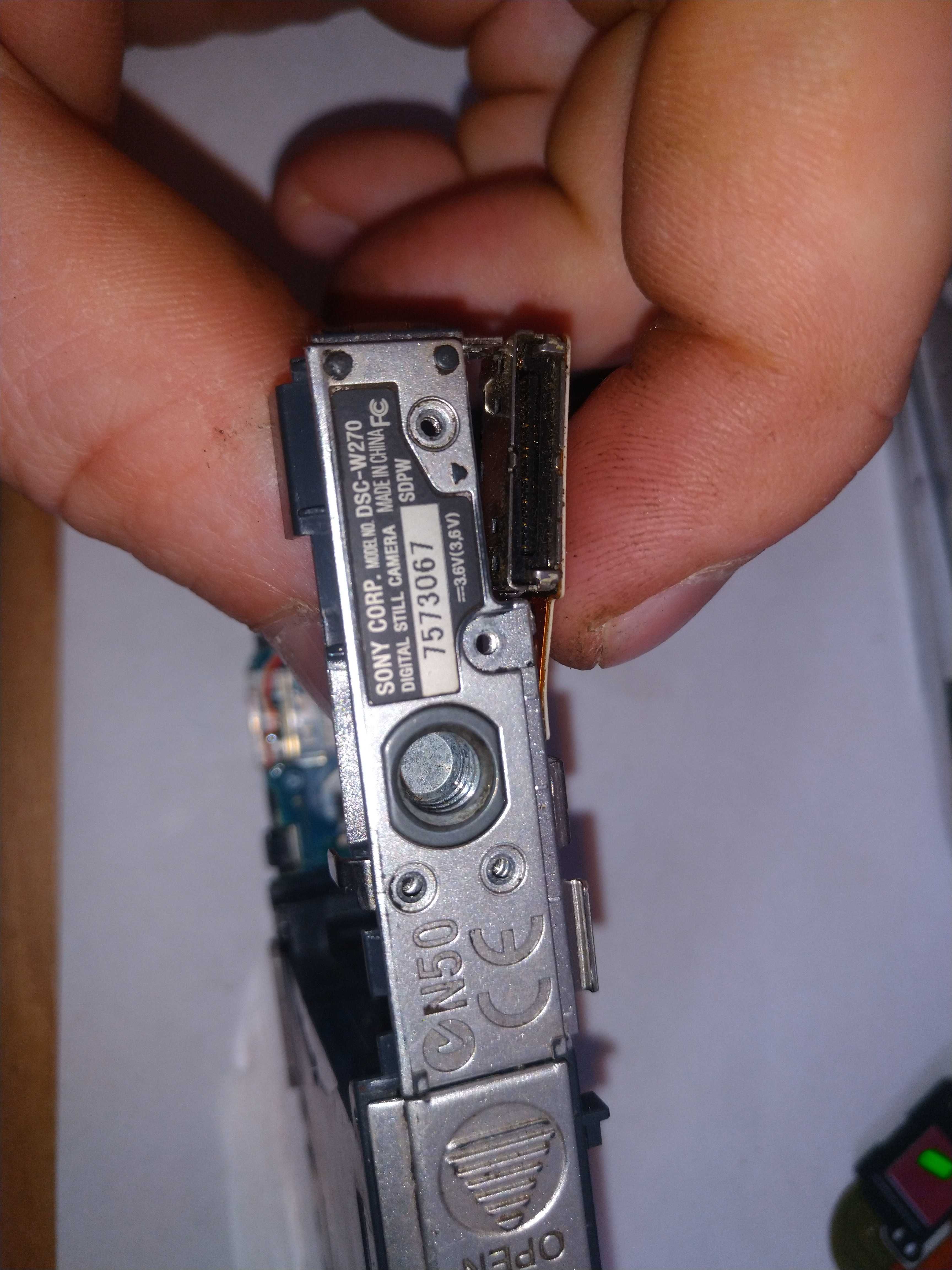 Aparat Sony DSC-W270 Wyświetlacz płyta główna obudowa