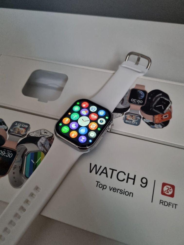Smart Watch seria 9 biały pasek