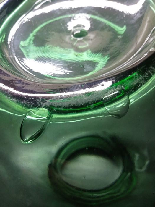 VIRESA stara butla szklana z szerokim otworem