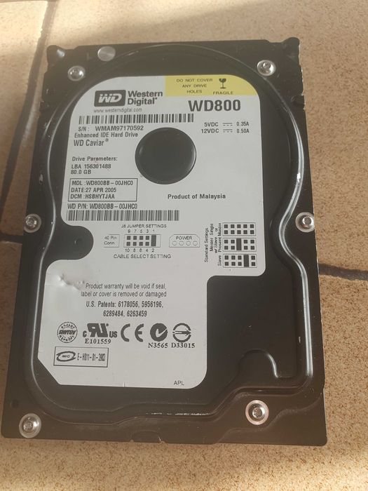 Dysk twardy Western Digital 80 GB