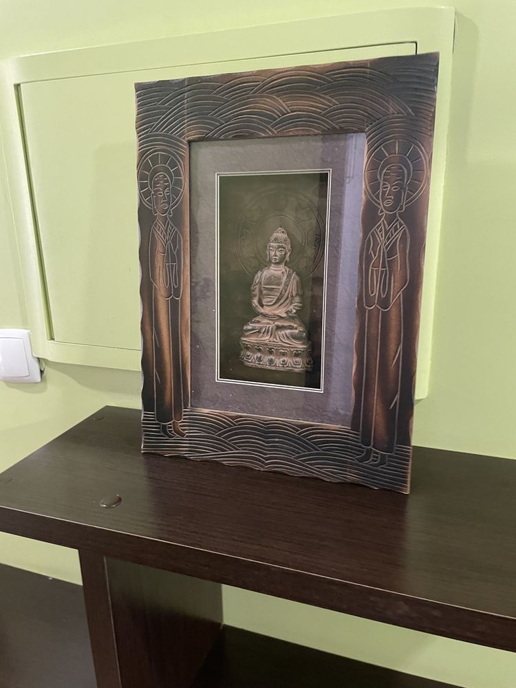 Quadro relevo Buda
