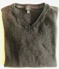Chłopięcy sweter ciemnoszary firmy Reserved roz.140 cm