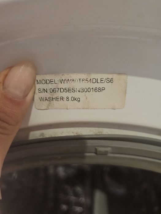 Pralka Samsung WW80T654DLE, AddWash™, 8 kg, biała