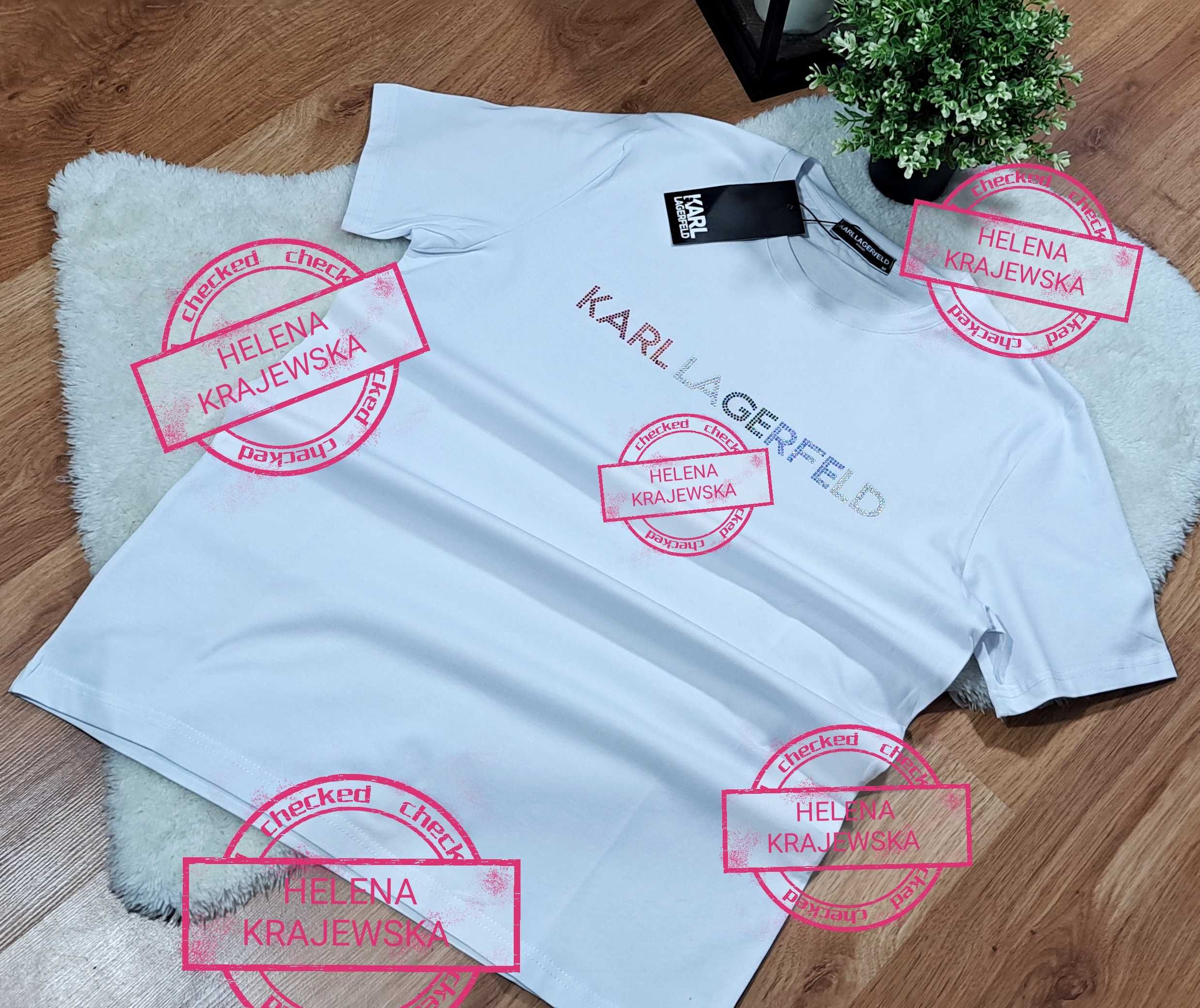 Koszulka Męska Polo Karl Lagerfeld biała i czarna Premium