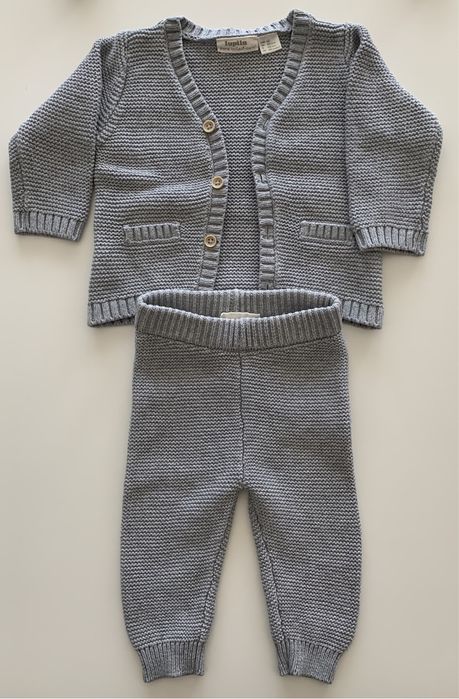 Conjunto camisola, calças, casaco bebe
