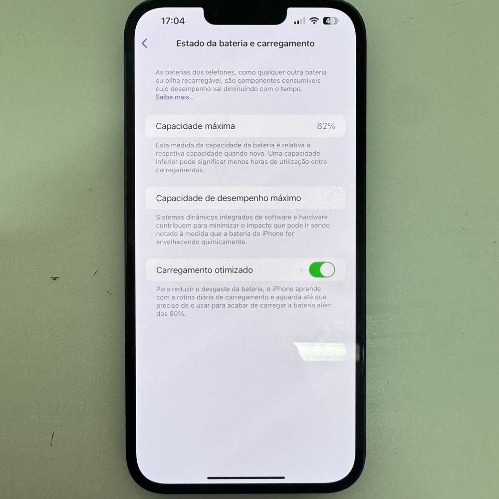 Iphone 13 pro max verde alpino com caixa e carregador,