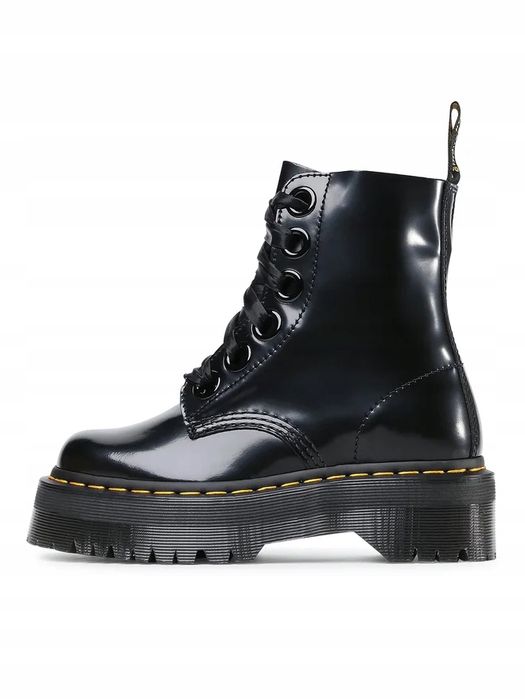 Dr Martens 40 Buty Damskie Glany Molly  Skórzane Czarne T229