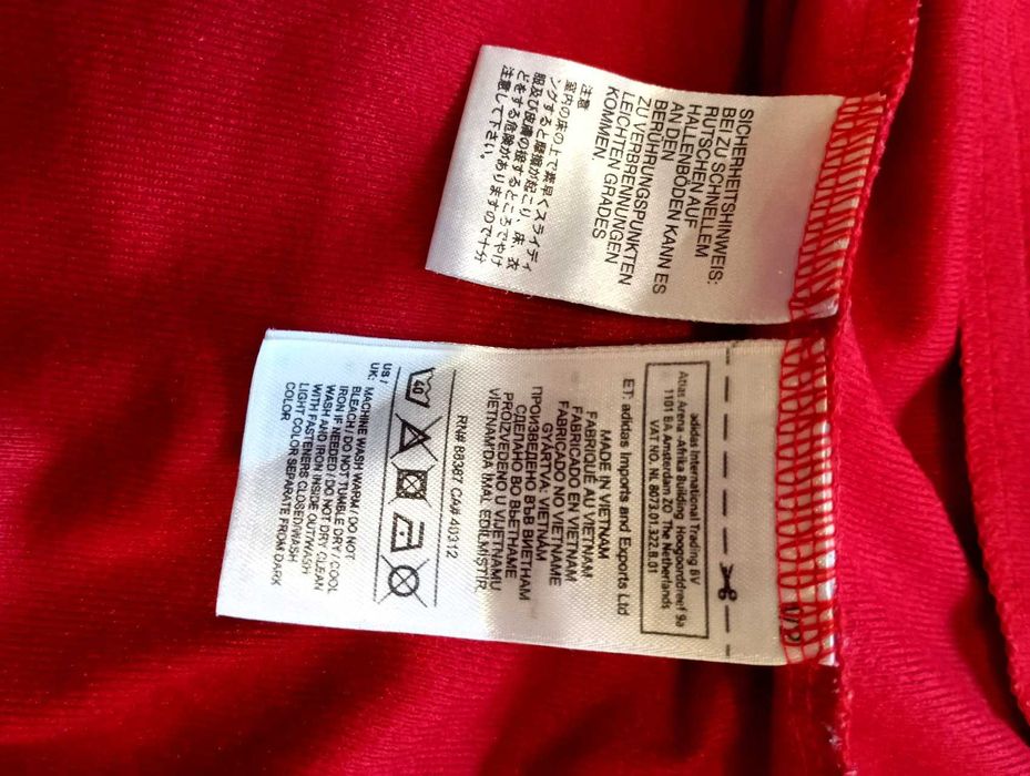 Спортивная кофта Adidas красная Олимпийка Original