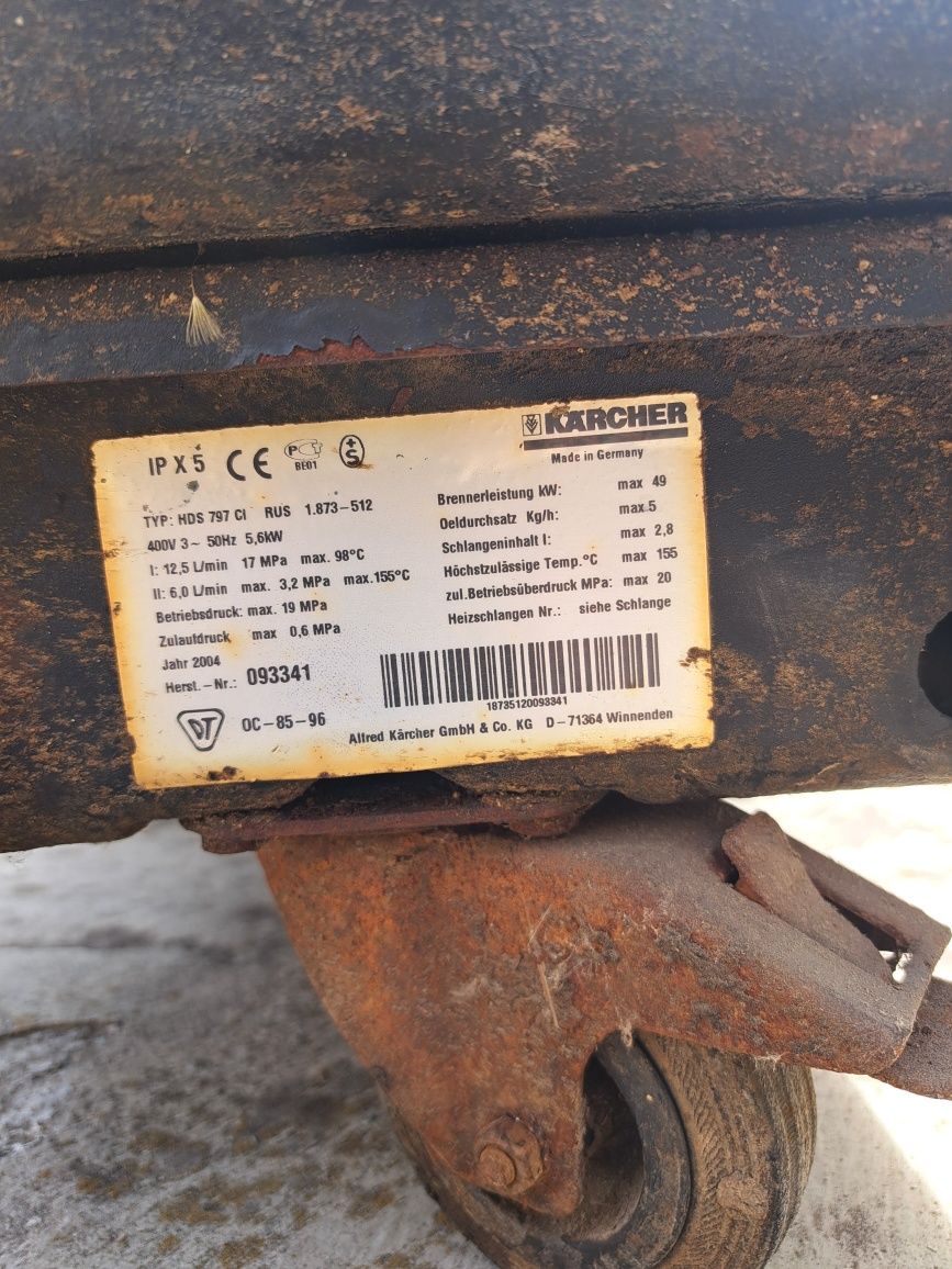 Продам KARCHER HDS 797CI
Робочий 100%
Треба обслужити 
Шланг,пістолет