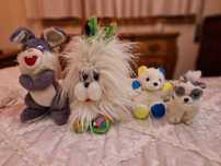 Peluches novos serviram de adorno