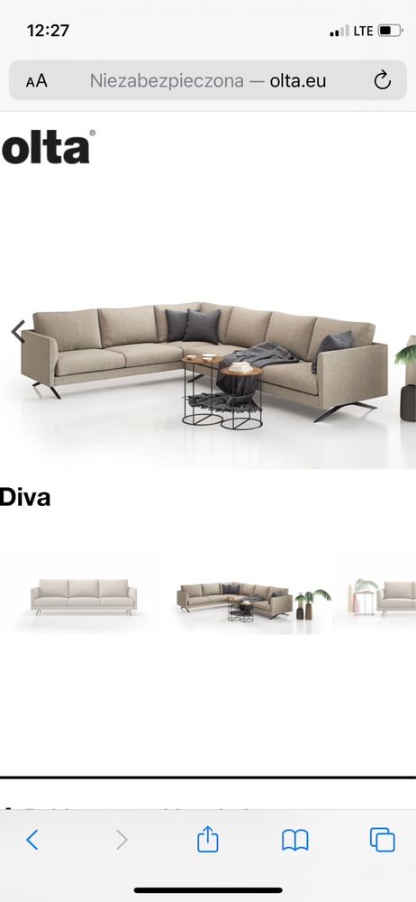 Sofa Olta Diva nowa