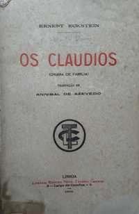 Os Claudios de Ernest Eckstein, editado em 1904, livro antigo