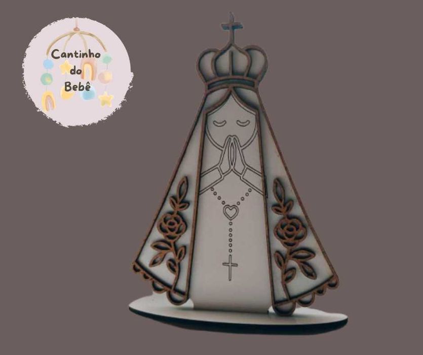 Nossa Senhora de Fátima em MDF