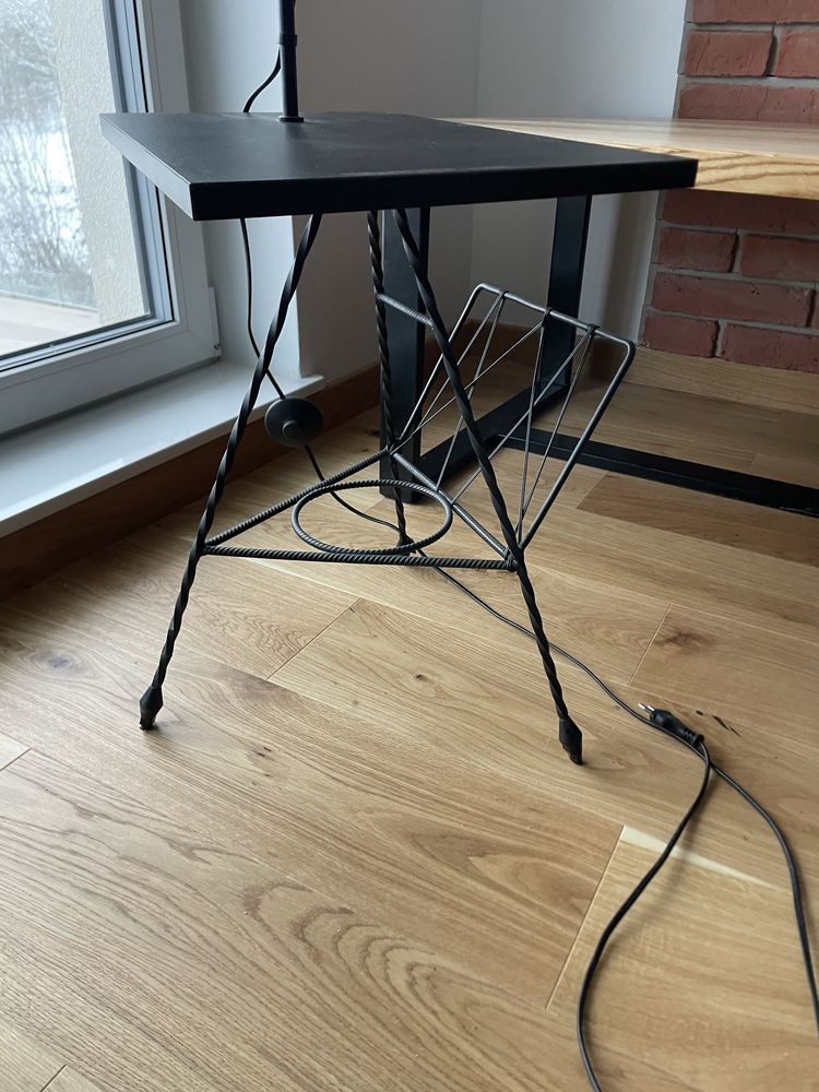 Stolik lampka loft po renowacji