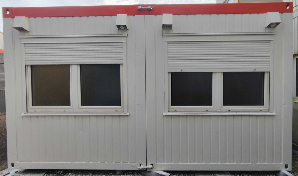 Podwójny kontener usługowy biurowy magazynowy mieszkalny 6x5m 27,40m2