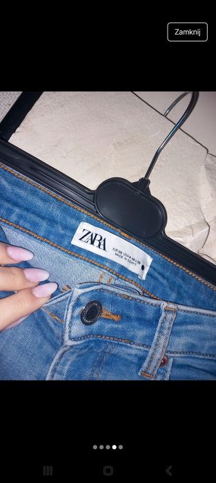 Jeansy damskie wysoki stan Zara S