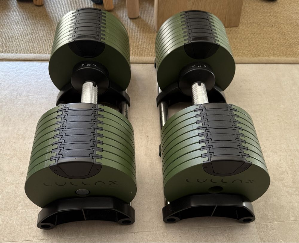 Halteres Ajustáveis 2x 40.5kg LULLAX (como novos)