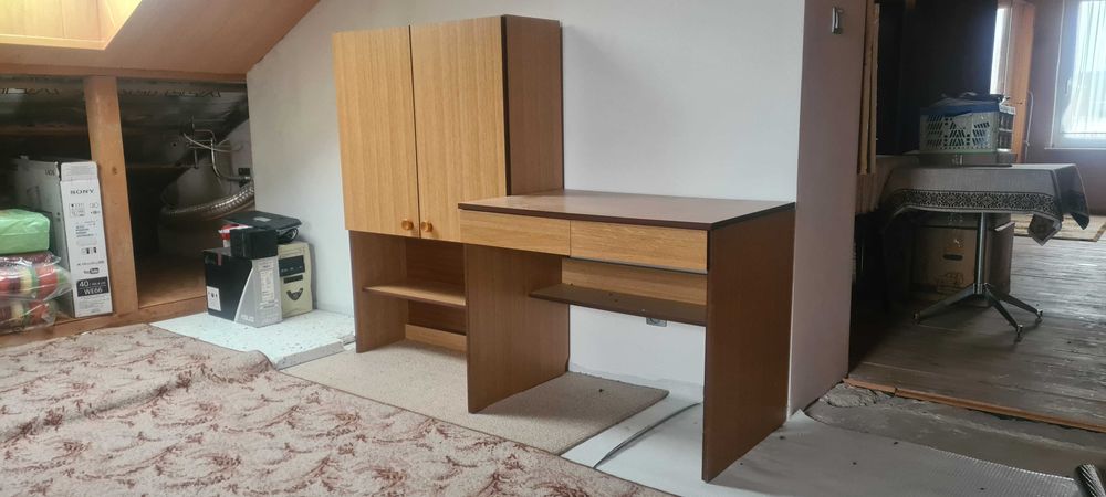 Regał meblowy młodzieżowy PRL meblościanka biurko transport
