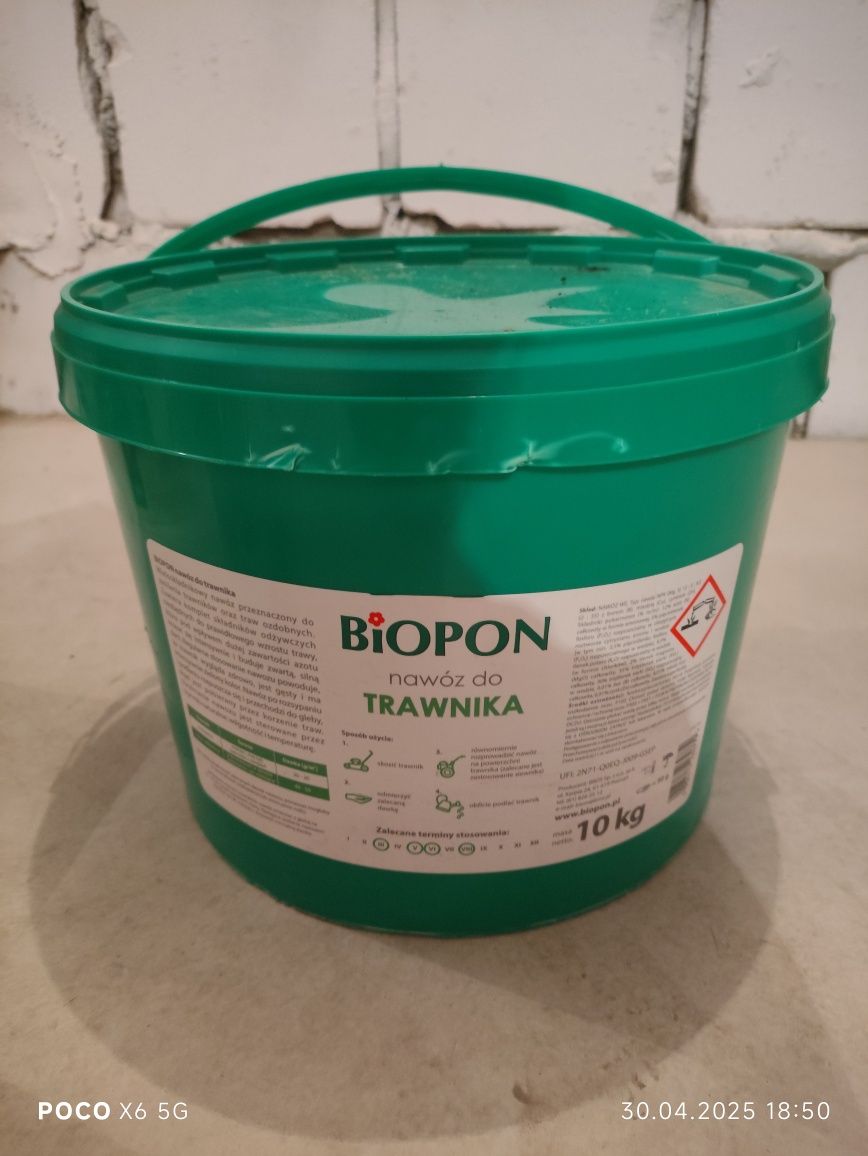 Zestaw nawóz do trawnika 10kg, trawa w cieniu i łąka kwietna 1 kg