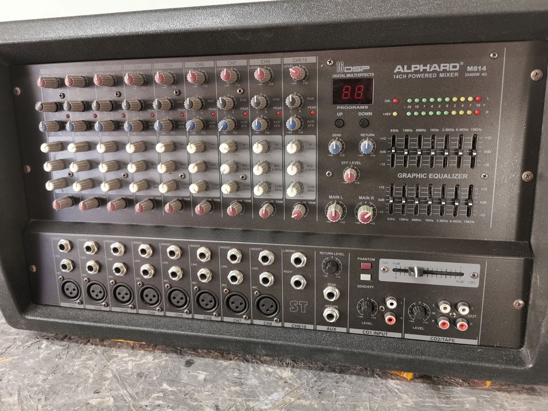 Nagłośnienie estradowe kolumny 2x500  powermixer