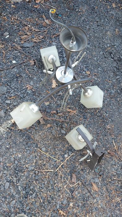 Żyrandol i kinkiet zestaw