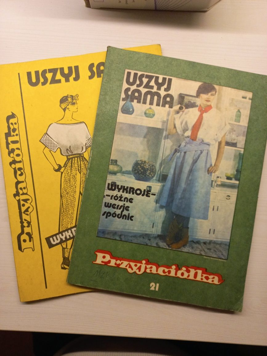 komplet 2x Przyjaciółka wykroje uszyj sama szycie maszynowe tygodnik