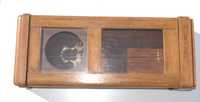 Stara drewniana obudowa skrzynia zegara Kienzle Czechosłowacja 40 lata