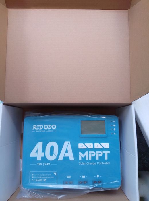 Контроллер заряда солнечной батареи Redodo 12 В/24 В 40 А MPPT