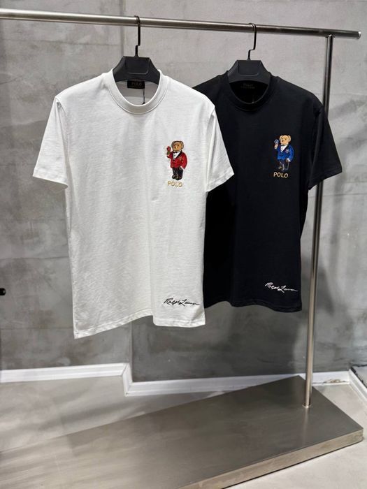 POLO RALPH LAUREN футболка мужская оверсайз черная унисекс винтажная