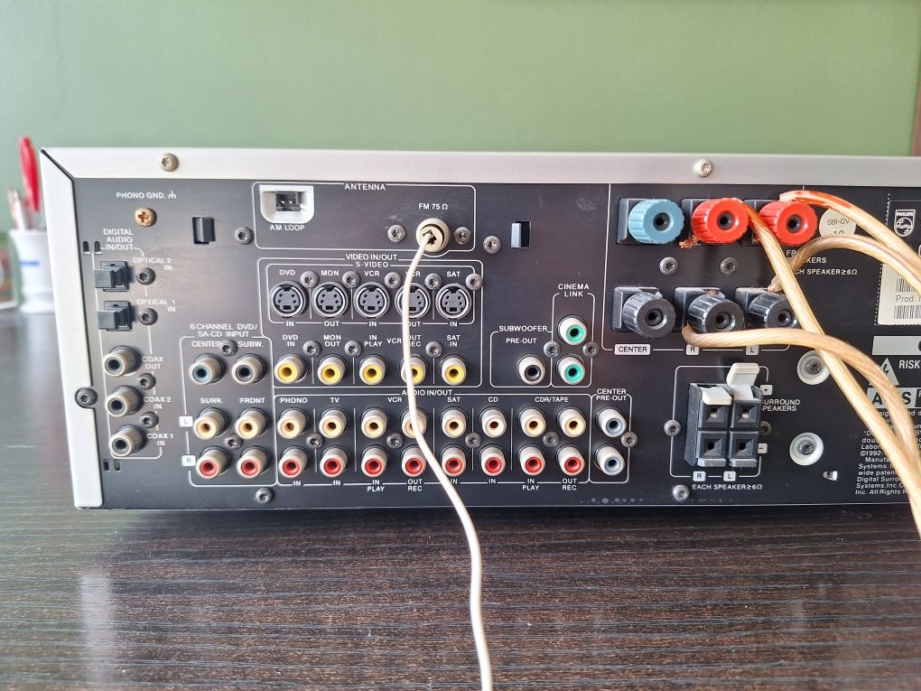 Zestaw Amplituner Philips FR996/00s + kolumny Yamaha NS-100