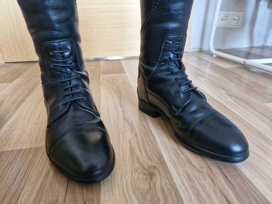 Skórzane oficerki jeździeckie Tattini Boxer Close Contact r.38 Czarne