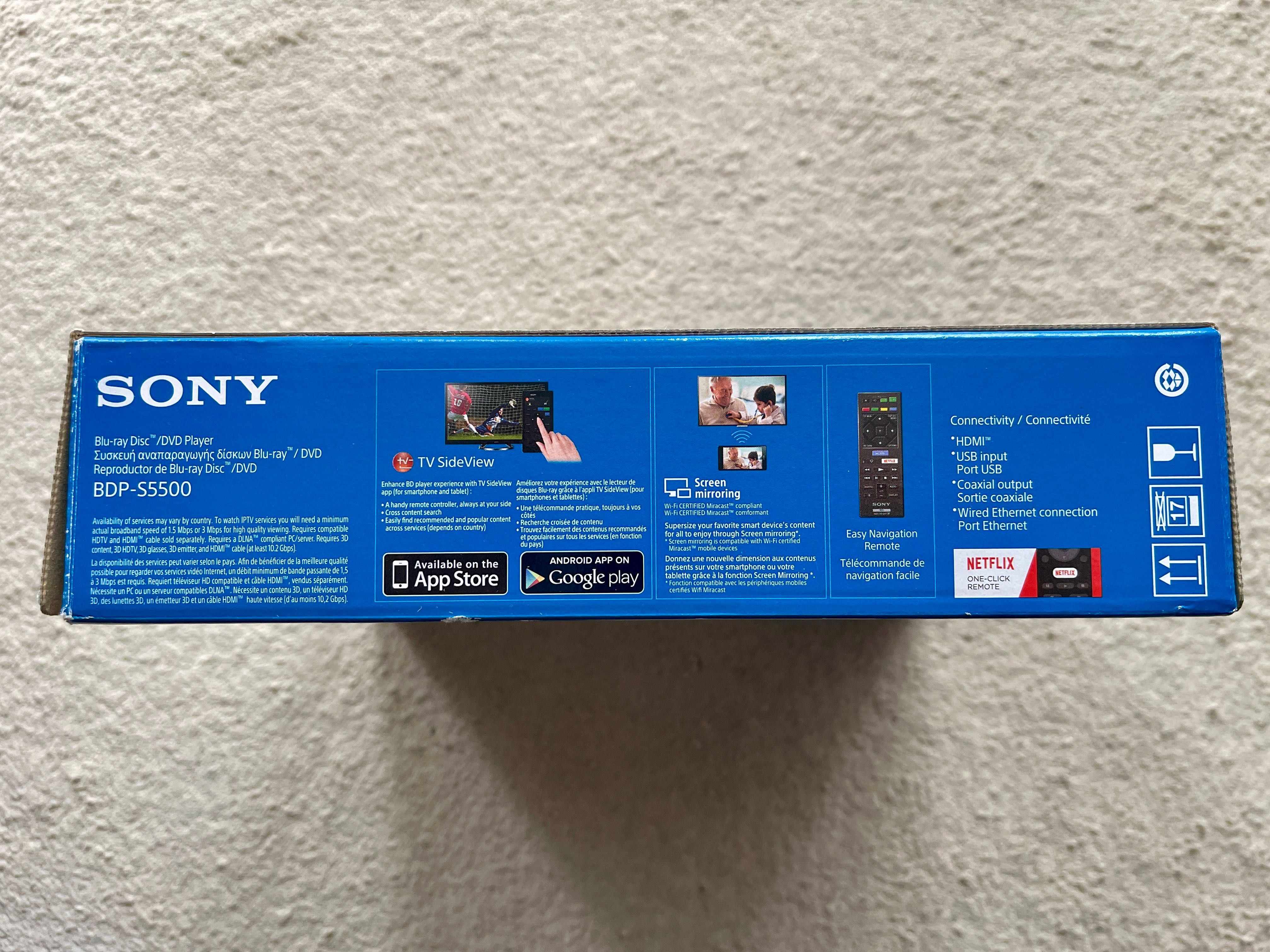 Odtwarzacz Blue Ray Sony BDP S5500