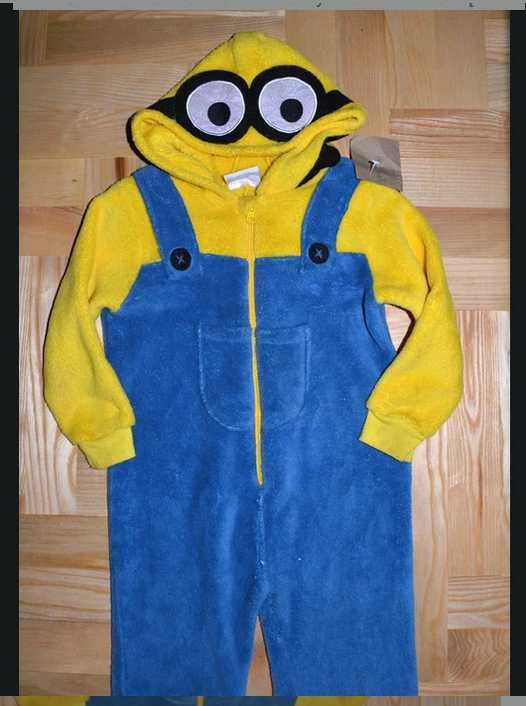 7^ Minionek Minions strój przebranie piżama 7/8 Lat_122/128 cm