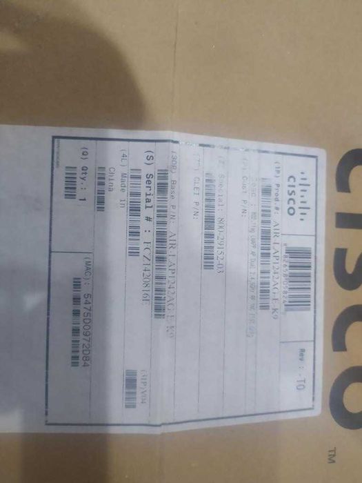 Access Point CISCO AIR-LAP1242AG-E-K9