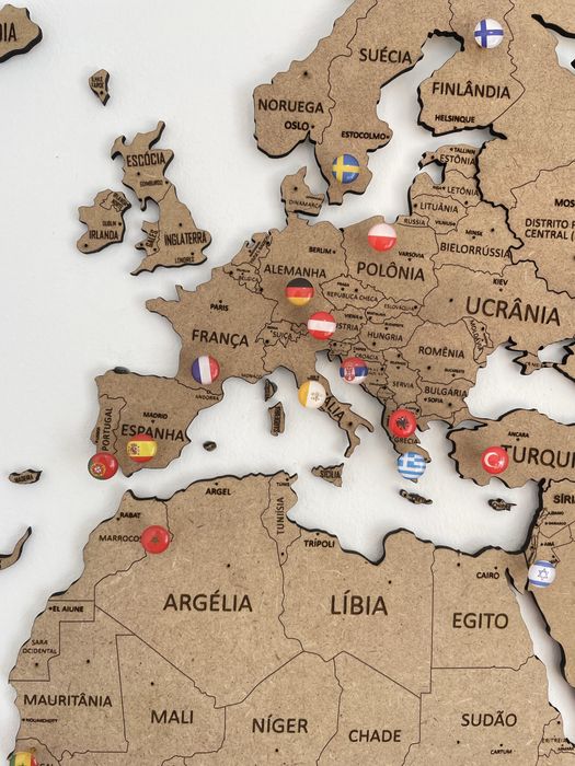 Mapa Mundo 2D (laser)