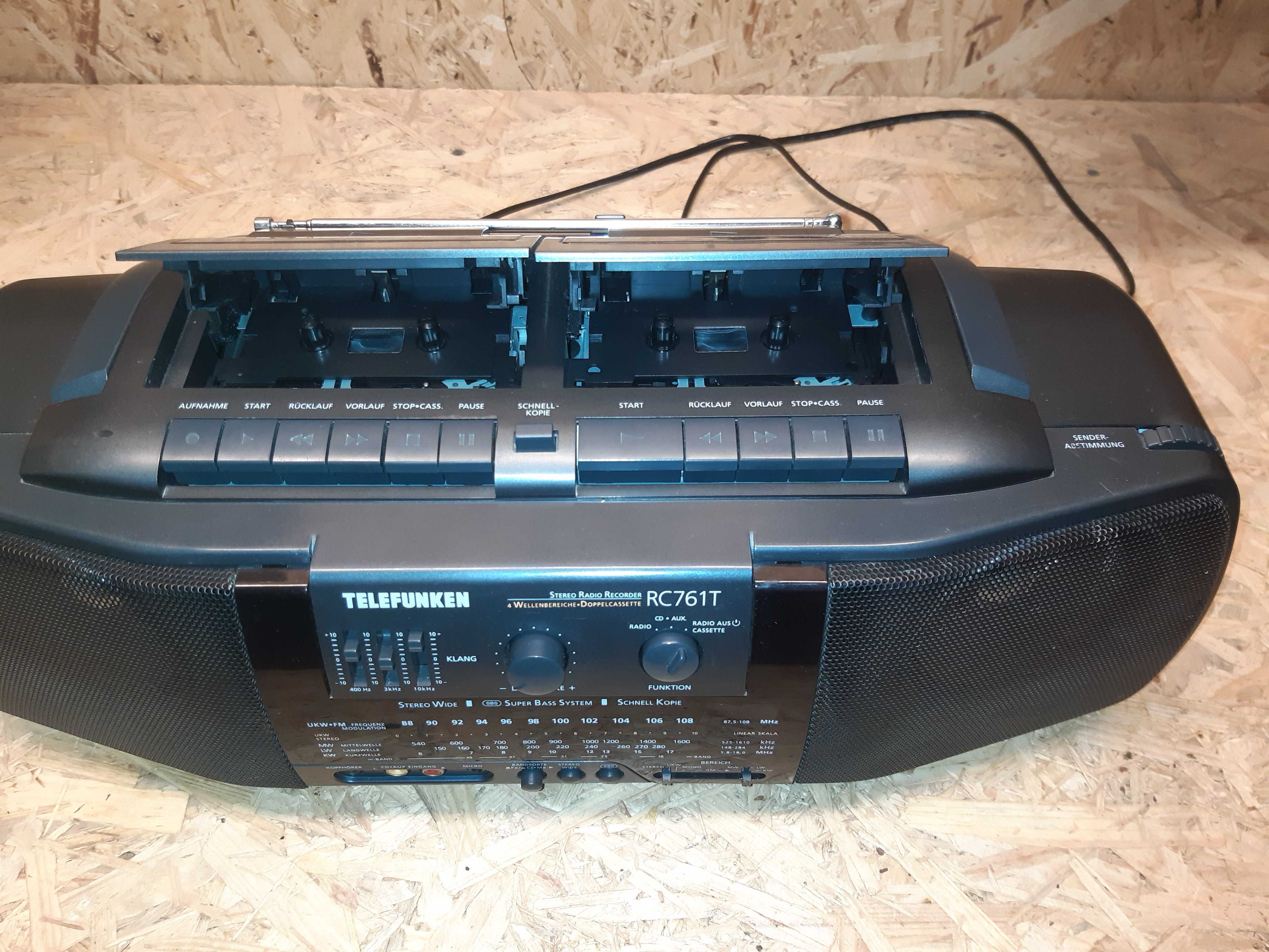 Radiomagnetofon kaseciak  Telefunken RC 761T