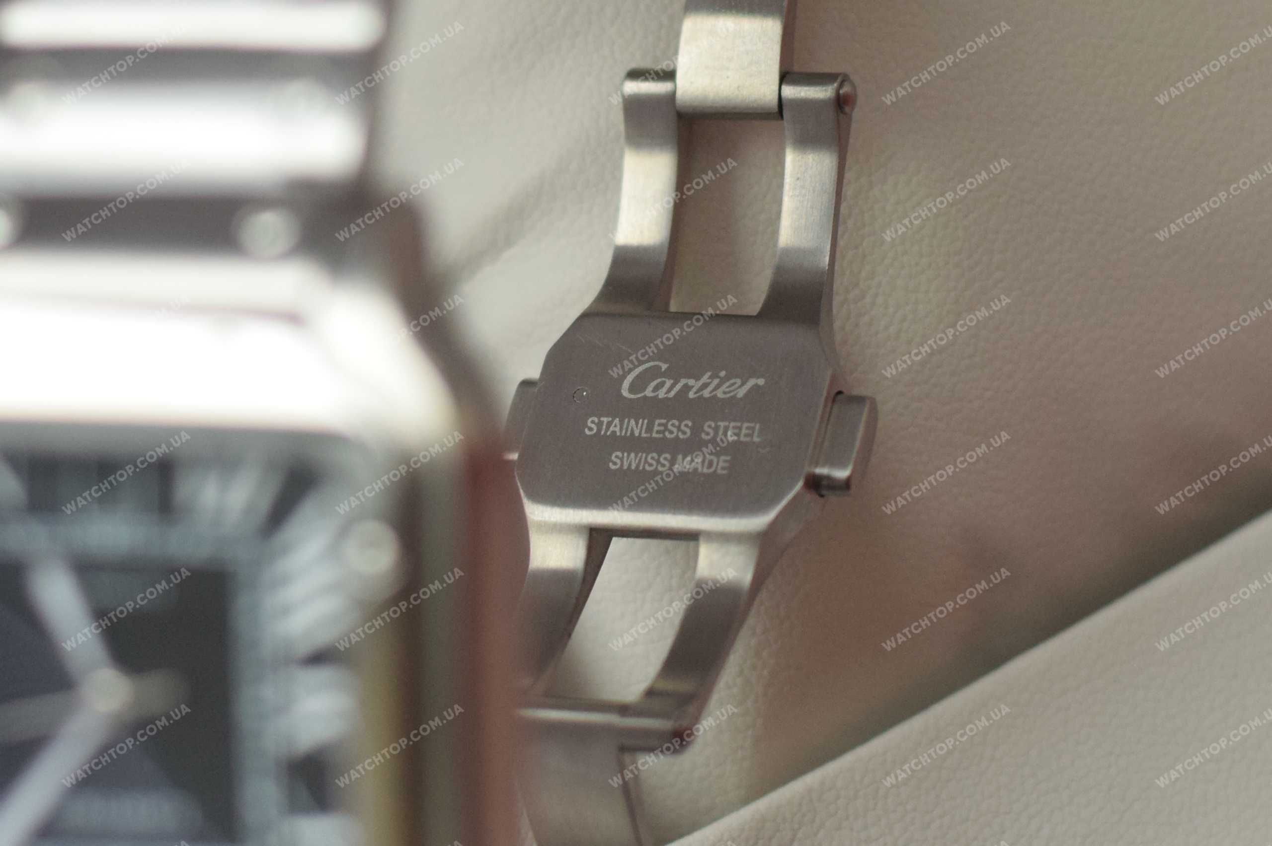 Часы Cartier Santos Silver-Black