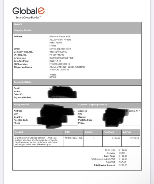 CELINE porta-cartões senhora