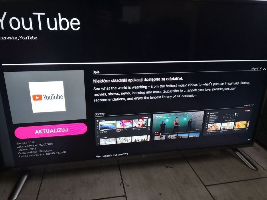 Telewizor Samsung 42 cale smart tv WiFi YouTube pilot